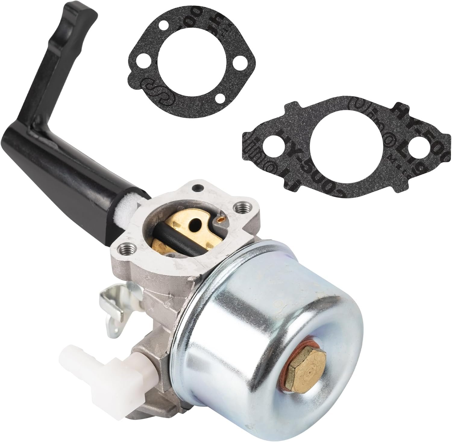 Canamax 696065 697422 Carburetor with Mounting Gaskets – Replace BS 110402 110412 215369 5HP 5.5HP 6HP 6.5HP 7HP Tiller Engine Carb Rototiller Troy Generator Intek Motor Water Pump Carb
