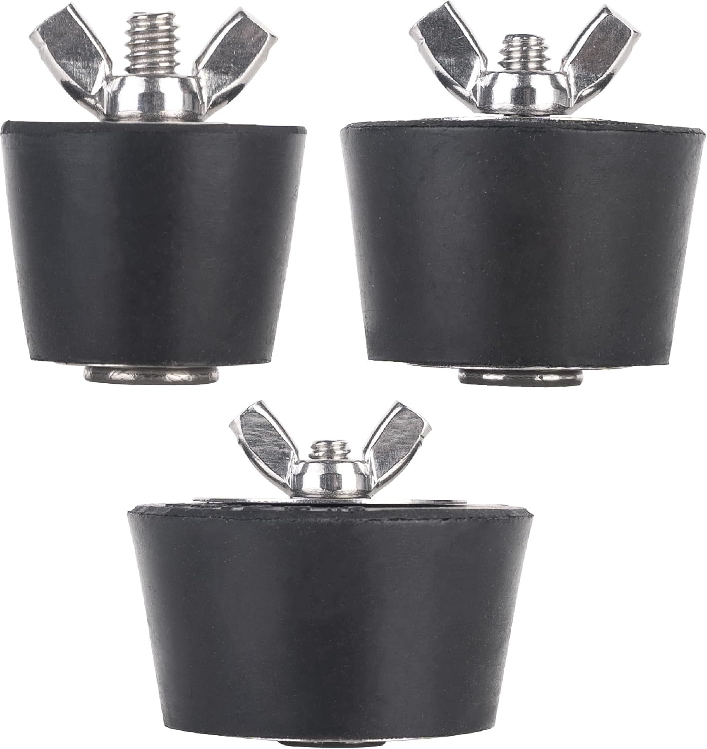 Canamax (1in, 1.5in, 2in) Rubber Pool Plug with Stainless Steel Screws – Compatible with Winter Season, Winterlizing Pool Plugs, Versatile Plugs – In-ground & Above-Ground Pool – Pack of 3