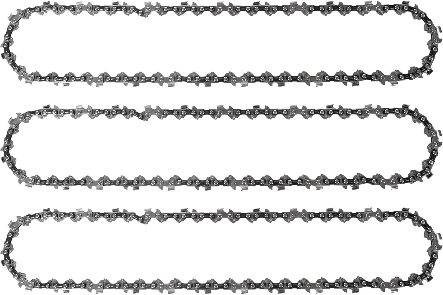 Canamax Pack of 3 S52X3 AdvanceCut Chainsaw Chains 14-Inch Bar, 52 Drive Links, .050 Inch Gauge, 3/8 Inch Pitch Low-Kickback – For Saw Chain, fits Poulan, Ryobi and more