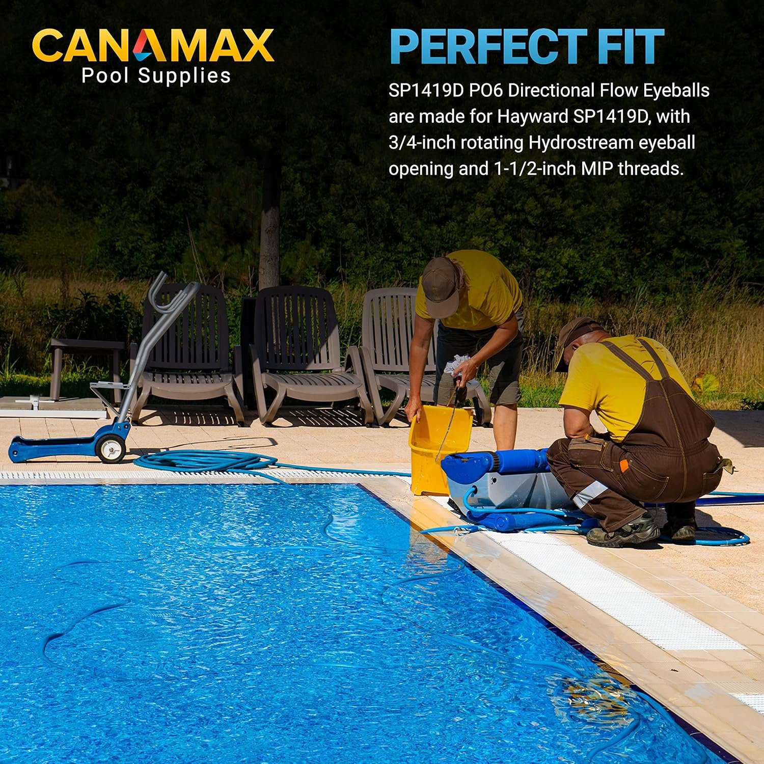 Canamax Free Rotation Pool Vacuum Vac Lock Safety Wall Fitting W400BWHP, W400BLGP, GW9530 - Compatible with Zodiac, Hayward, Pentair Suction Pool Cleaners - Image 6